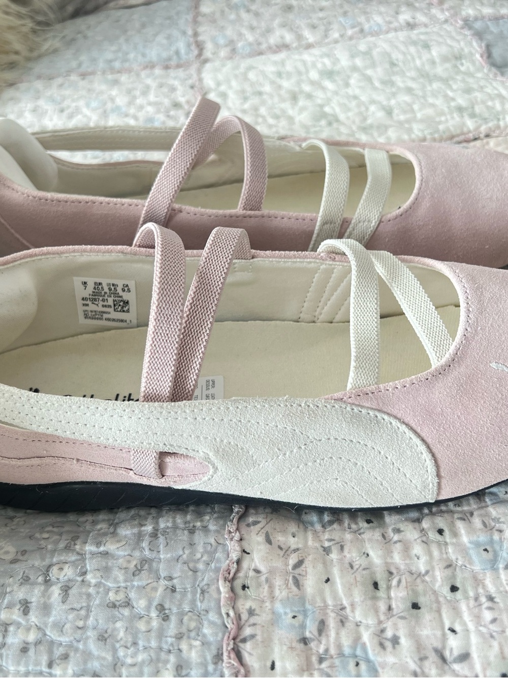 Suede Puma Speedcat Pink Ballet Flats - Picture 3 of 9